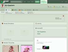 Tablet Screenshot of mrs-quackers.deviantart.com