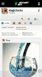 Mobile Screenshot of magicsocks.deviantart.com