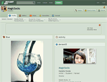 Tablet Screenshot of magicsocks.deviantart.com