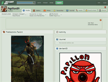 Tablet Screenshot of papillon89.deviantart.com