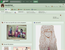 Tablet Screenshot of mayukichan.deviantart.com