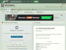 Tablet Screenshot of glitchygabriel.deviantart.com