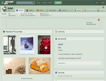 Tablet Screenshot of fefef.deviantart.com
