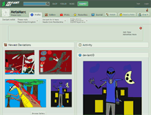 Tablet Screenshot of metamarc.deviantart.com