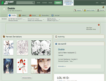 Tablet Screenshot of doskie.deviantart.com