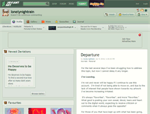 Tablet Screenshot of lonelynightrain.deviantart.com