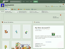 Tablet Screenshot of maximus5432.deviantart.com