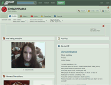 Tablet Screenshot of chrisuchiha666.deviantart.com