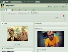 Tablet Screenshot of davey-impact.deviantart.com