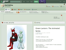 Tablet Screenshot of mischibious.deviantart.com