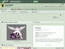 Tablet Screenshot of corpusheart.deviantart.com