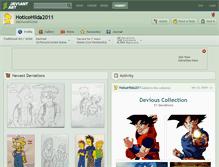 Tablet Screenshot of hoticehilda2011.deviantart.com