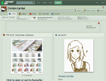 Tablet Screenshot of christin-cat-bat.deviantart.com