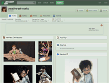 Tablet Screenshot of creative-art-works.deviantart.com