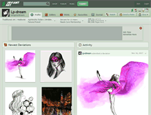 Tablet Screenshot of lp-dream.deviantart.com