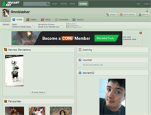 Tablet Screenshot of 0mnislasher.deviantart.com