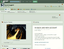 Tablet Screenshot of kuroi-inugami.deviantart.com