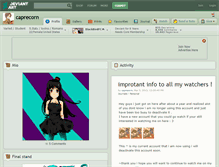 Tablet Screenshot of caprecorn.deviantart.com