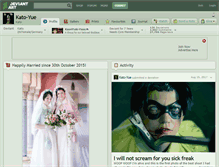 Tablet Screenshot of kato-yue.deviantart.com