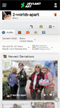 Mobile Screenshot of 2-worlds-apart.deviantart.com