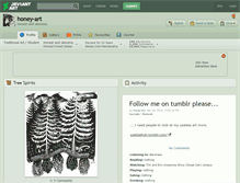 Tablet Screenshot of honey-art.deviantart.com