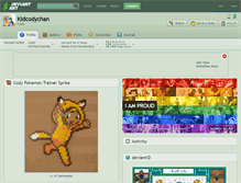 Tablet Screenshot of kidcodychan.deviantart.com