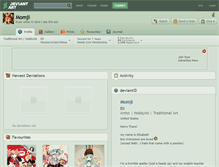 Tablet Screenshot of momji.deviantart.com