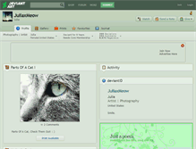 Tablet Screenshot of juliaxmeow.deviantart.com
