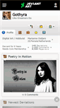 Mobile Screenshot of gothyra.deviantart.com
