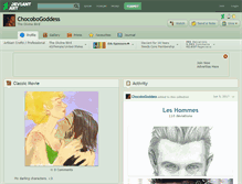 Tablet Screenshot of chocobogoddess.deviantart.com