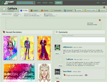 Tablet Screenshot of caithyra.deviantart.com