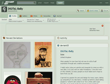 Tablet Screenshot of digital-baby.deviantart.com