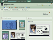 Tablet Screenshot of kaiba-corporation.deviantart.com