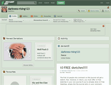 Tablet Screenshot of darkness-rising123.deviantart.com