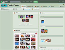 Tablet Screenshot of flooded-forest.deviantart.com