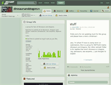 Tablet Screenshot of dinosaursanddragons.deviantart.com