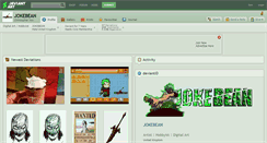 Desktop Screenshot of jokebean.deviantart.com