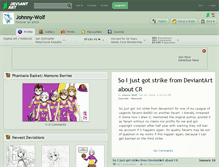 Tablet Screenshot of johnny-wolf.deviantart.com