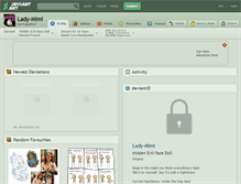 Tablet Screenshot of lady-mimi.deviantart.com