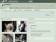 Tablet Screenshot of contractcat.deviantart.com