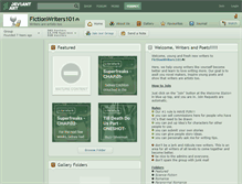 Tablet Screenshot of fictionwriters101.deviantart.com