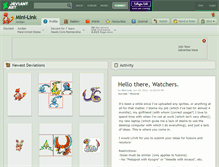 Tablet Screenshot of mini-link.deviantart.com