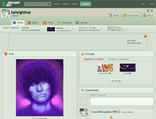 Tablet Screenshot of kaileighblue.deviantart.com