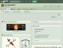 Tablet Screenshot of fire-artesanalart.deviantart.com