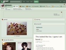 Tablet Screenshot of kalinstock.deviantart.com