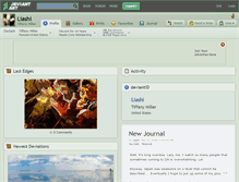 Tablet Screenshot of liashi.deviantart.com