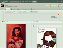 Tablet Screenshot of frotu.deviantart.com