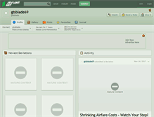Tablet Screenshot of gtsblade69.deviantart.com