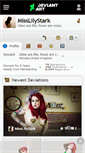 Mobile Screenshot of misslilystark.deviantart.com