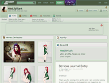 Tablet Screenshot of misslilystark.deviantart.com